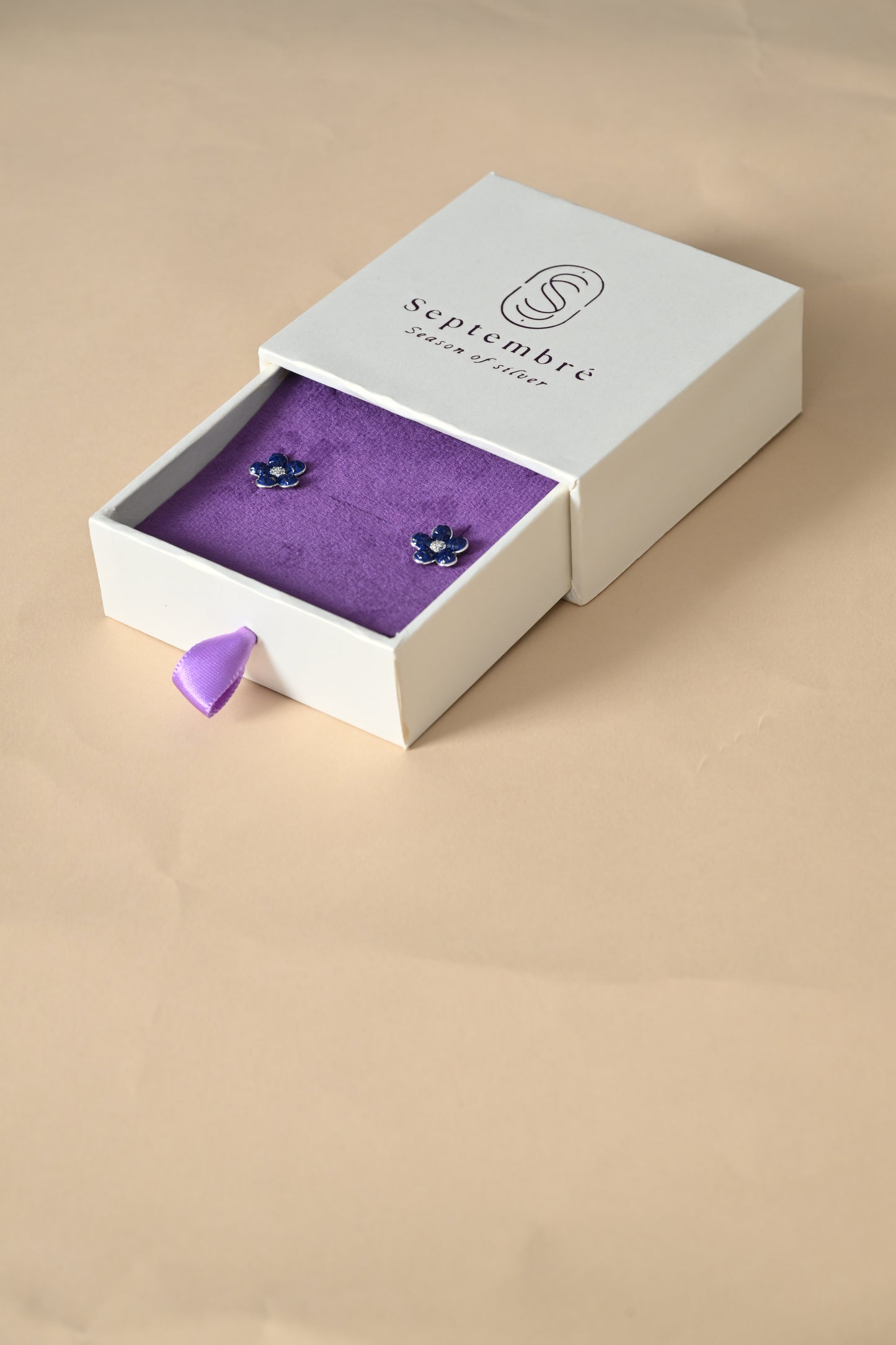 Silver BlueBud Earrings
