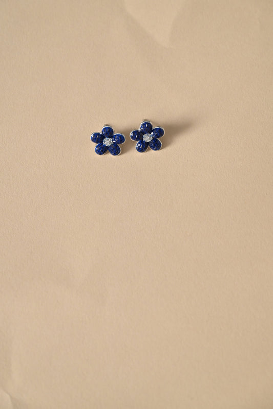 Silver BlueBud Earrings